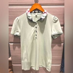 Burberry mint green polo (size M)